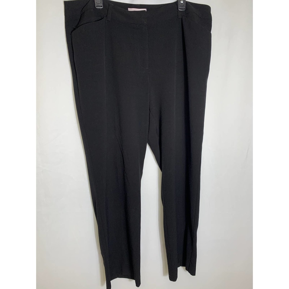 Chico's Black Classic Slacks Dress Pants Sz 3 Short (16)